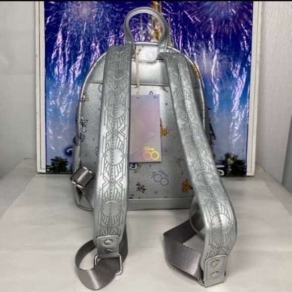 Disney parks 100th anniversary Mickey and friends AOP Loungefly mini backpack - Picture 3 of 7